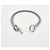 Hermès Bracciale in pelle intrecciata con dettaglio lucchetto Silver Blue - vista 6