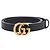 Gucci Cinto Feminino Gancini Dourado e Preto