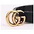 Gucci Cinto Feminino Gancini Dourado e Preto - vista 2