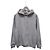 Balenciaga Grauer Hoodie mit besticktem Wave-Logo