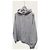 Balenciaga Grauer Hoodie mit besticktem Wave-Logo - Ansicht 2