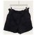 Hermès Pantalones cortos de popelina de algodón negro con cordón y bolsillos - vista 2
