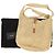 Autre Marque Borsa a tracolla hobo in rafia crochet beige