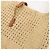 Autre Marque Borsa a tracolla hobo in rafia crochet beige - vista 4