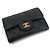 Chanel Tarjetero con solapa Classic Caviar dorado - vista 11