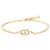 Valentino Bracciale a catena da donna con logo e dettaglio in cristallo