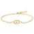 Valentino Bracciale a catena da donna con logo e dettaglio in cristallo - vista 2