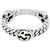 Gucci Anillo Entrelazado de Plata Talla