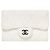 Chanel Tarjetero Classic de Caviar blanco