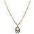 Dior Round Oblique Gold Halskette