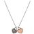 Tiffany & Co Silberkette mit doppeltem rosa Herz