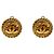 Chanel Orecchini rotondi CC Gold