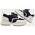 Hermès Sneakers Giga in pelle di capra e mesh Noir Blanc - vista 5