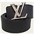 Louis Vuitton Navy Leather Reversible Belt - view 2