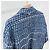 Thom Browne Giacca camicia in tweed denim blu - vista 5