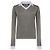 Miu Miu Jersey Poloshirt Grau Weiß - Ansicht 4