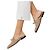 Mule Hermès Oz in scamosciato di capra beige - vista 4
