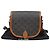 Céline Borsa Triope Canvas Medium Polka Bag Tan