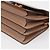 Marni Borsa a tracolla Trunk Medium in pelle Saffiano Brown Sugar - vista 6