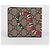 Gucci Cartera bi-fold de lona GG Supreme con estampado de serpiente - vista 3