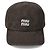 Miu Miu Gorra de béisbol de denim Logo - vista 2