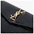 Autre Marque Clutch Small a Busta Cassandra Monogram Crocodile Embossed Gold - vista 8