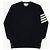 Thom Browne Nachhaltiger gestreifter Merino-Wollpullover für Herren - Ansicht 3