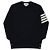 Thom Browne Nachhaltiger gestreifter Merino-Wollpullover für Herren - Ansicht 4