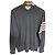 Thom Browne Gray Wool Diagonal Stripe Knit