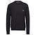 Prada Herren Strickpullover aus Wolle in Schwarz mit Logo