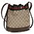 Mini borsa a secchiello Gucci Venice beige in tessuto GG - vista 3