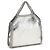 Stella Mc Cartney Borsa in poliestere argento - vista 3