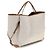 Chloé Bolso de hombro de algodón beige - vista 3