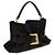 Balmain Borsa Bos Taurus in pelle di vitello nera - vista 2