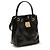 Balmain Borsa Bucket Bos Taurus in pelle di vitello nera - vista 2
