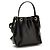 Balmain Borsa Bucket Bos Taurus in pelle di vitello nera - vista 3