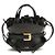 Balmain Borsa a tracolla Bos Taurus in pelle di vitello nera