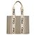 Borsa a tracolla Chloé Woody in tela beige