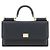 Dolce & Gabbana Borsa a tracolla Bos Taurus in pelle di vitello nera