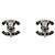 Chanel Orecchini Cubic CC Silver - vista 3