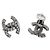Chanel Orecchini Cubic CC Silver - vista 4