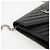 Autre Marque Borsa a Tracolla Wallet Envelope Chain Grand De Poudre Leather Black Silver - vista 7