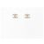 Chanel Orecchini Classic CC Logo Crystal Pearl Earrings Gold - vista 2