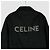 Céline Shearling Black Wash Stud Logo Denim Trucker Jacket - view 2