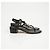 Chanel Sandali Classic CC con tracolla a catena dorata - vista 3