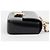 Céline Borsa a tracolla Claude Chain da donna in vitello nero - vista 8