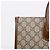 Gucci Borsa Tote Media Interlocking Marrone - vista 3