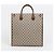 Gucci Borsa Tote Media Interlocking Marrone - vista 5