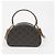 Céline Borsa crossbody Triop Canvas Half Moon Case Tan - vista 4