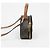 Céline Borsa crossbody Triop Canvas Half Moon Case Tan - vista 5